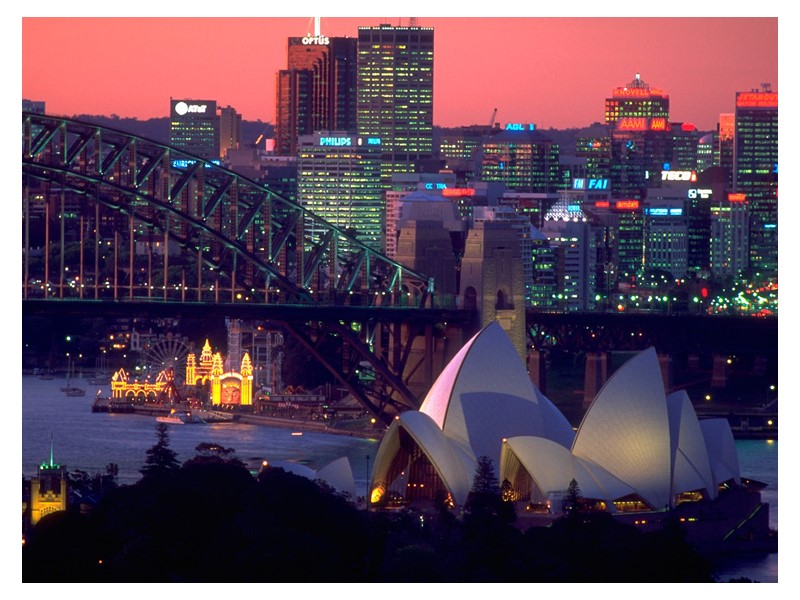 Sydney - Australia's largest city,  Area:12144.6 km²  with a population of approximately